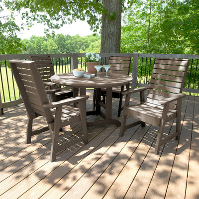 Weatherly 5pc 48in Round Dining Set - Dining Height Dining Highwood USA 