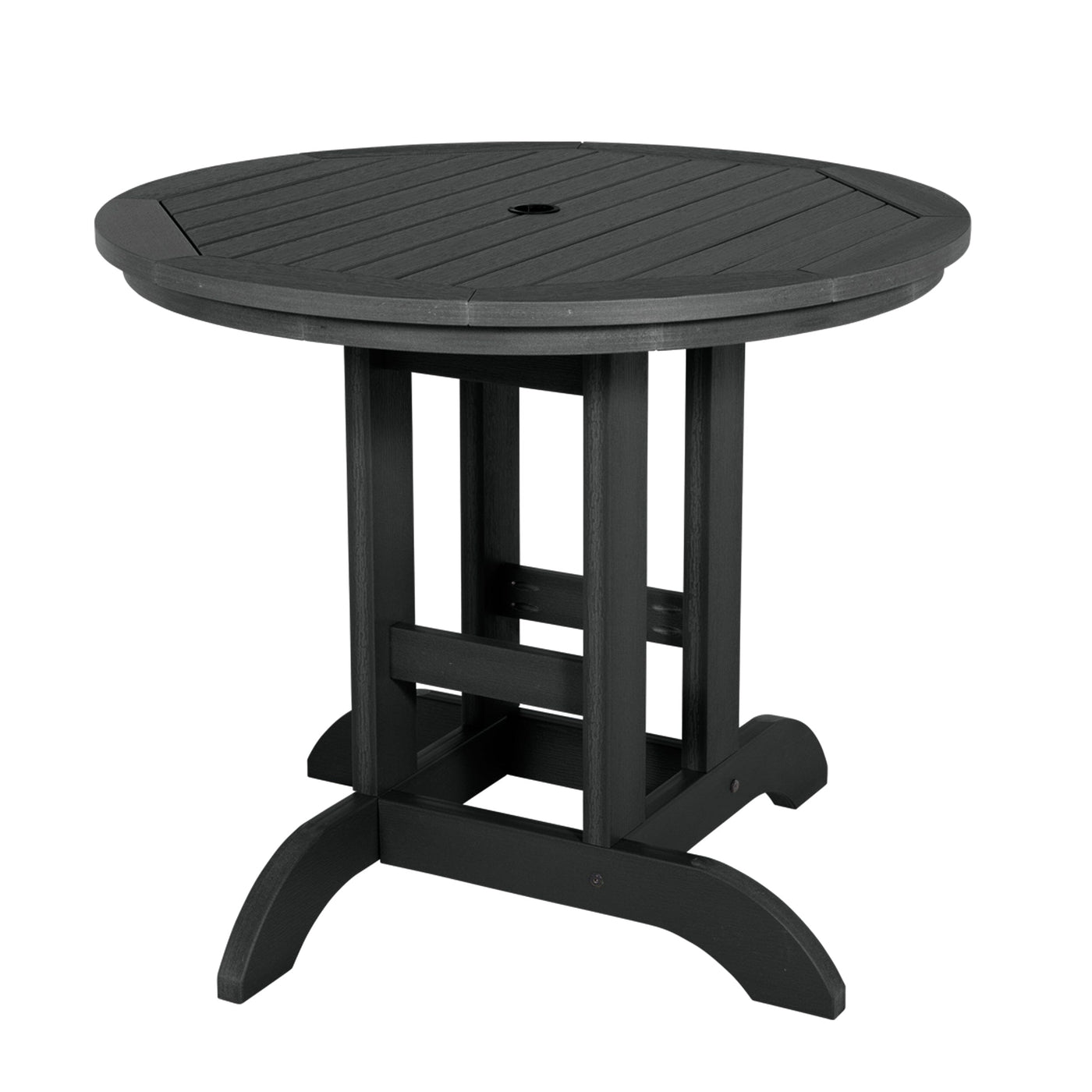 Round 36in Diameter Dining Table - Dining Height Dining Highwood USA Black 