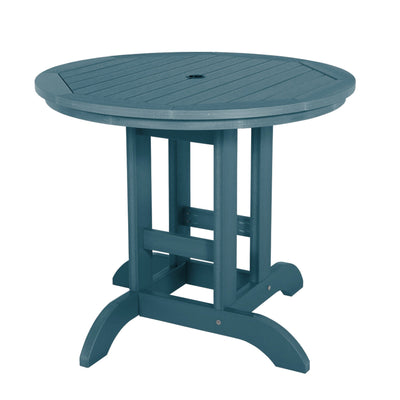 Round 36in Diameter Dining Table - Dining Height Dining Highwood USA Nantucket Blue 