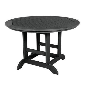 Round 48in Diameter Dining Table - Dining Height Dining Highwood USA Black 