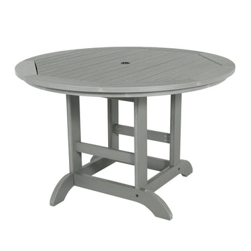 Round 48in Diameter Dining Table - Dining Height Dining Highwood USA Coastal Teak 