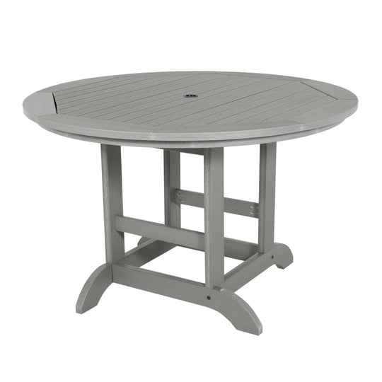 Round 48in Diameter Dining Table - Dining Height Dining Highwood USA Coastal Teak 