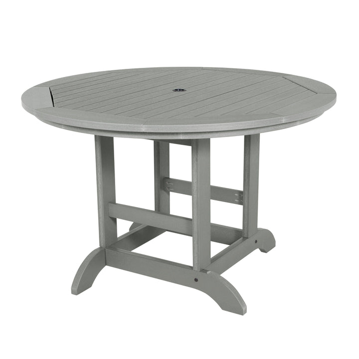 Round 48in Diameter Dining Table - Dining Height Dining Highwood USA Coastal Teak 