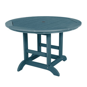 Round 48in Diameter Dining Table - Dining Height Dining Highwood USA Nantucket Blue 