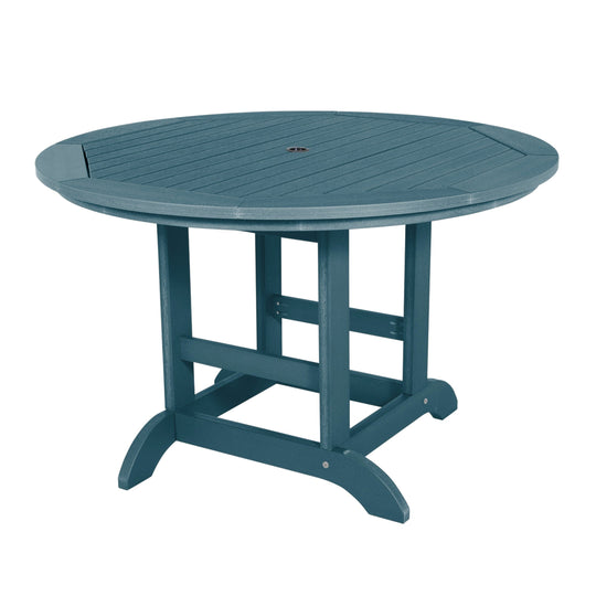 Round 48in Diameter Dining Table - Dining Height Dining Highwood USA Nantucket Blue 