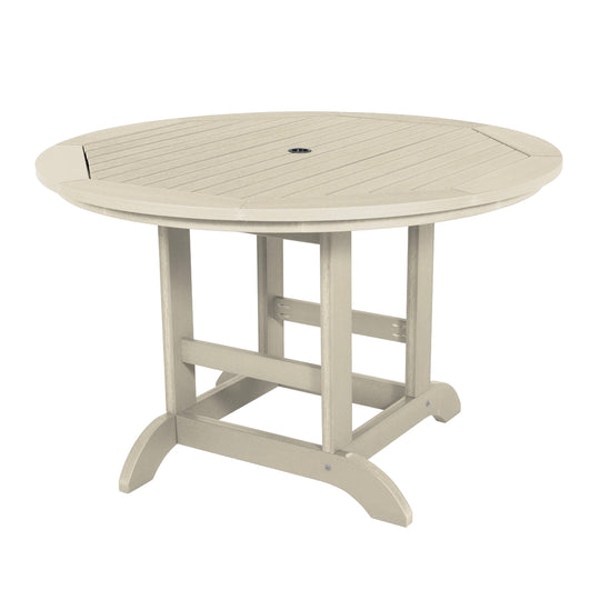Round 48in Diameter Dining Table - Dining Height Dining Highwood USA Whitewash 