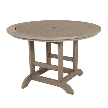 Round 48in Diameter Dining Table - Dining Height Dining Highwood USA Woodland Brown 