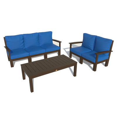 Bespoke Deep Seating: Sofa, Loveseat, and Conversation Table Deep Seating Highwood USA Cobalt Blue Weathered Acorn 