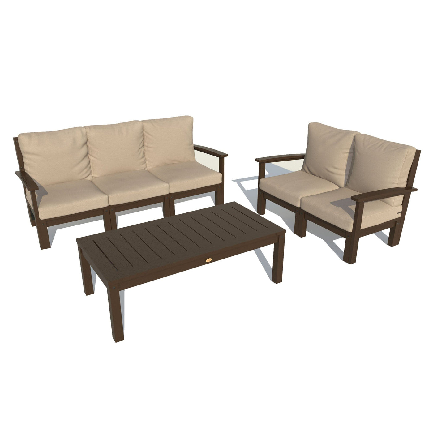 Bespoke Deep Seating: Sofa, Loveseat, and Conversation Table Deep Seating Highwood USA Driftwood Weathered Acorn 