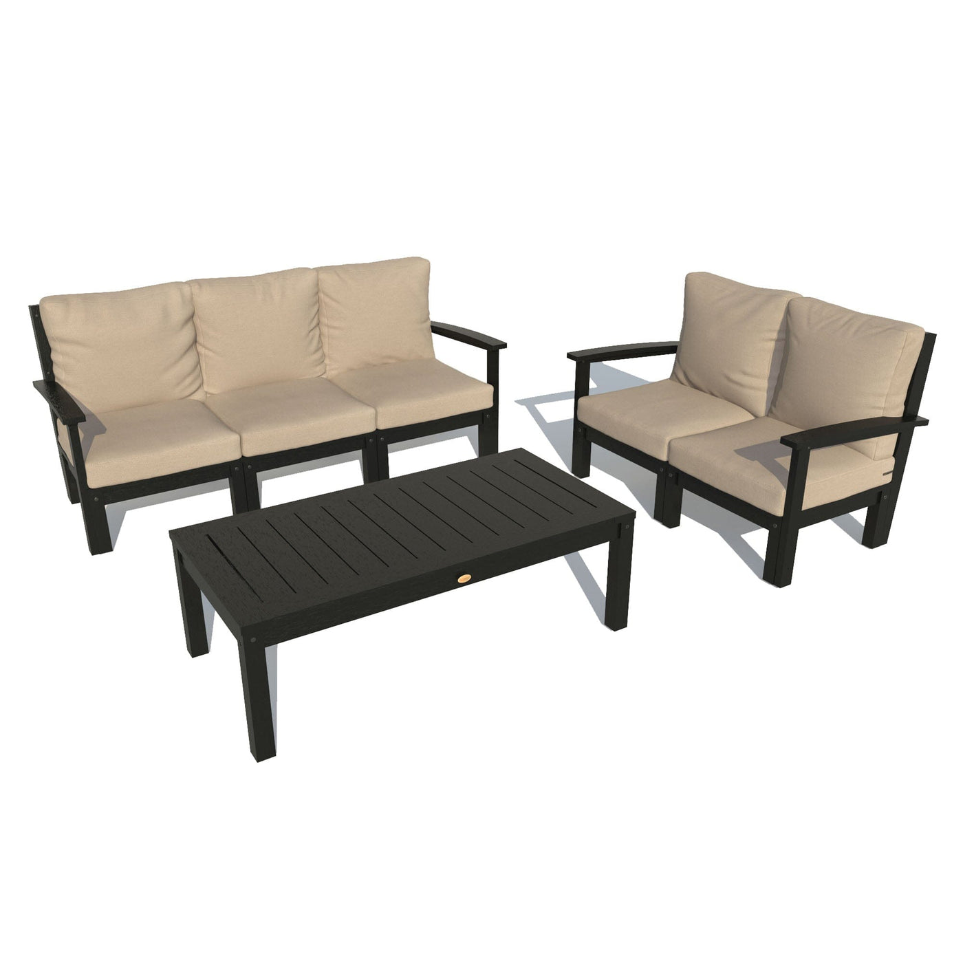 Bespoke Deep Seating: Sofa, Loveseat, and Conversation Table Deep Seating Highwood USA Driftwood Black 