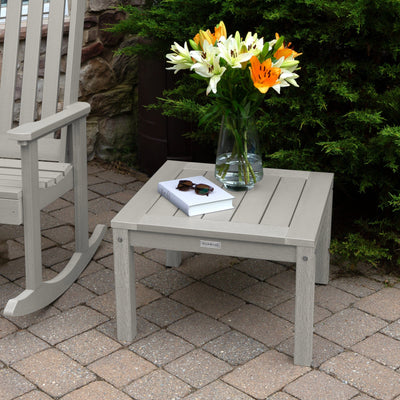 2 Lehigh Rocking Chairs with Adirondack Side Table Kitted Sets Highwood USA 