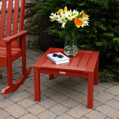 2 Lehigh Rocking Chairs with Adirondack Side Table Kitted Sets Highwood USA 