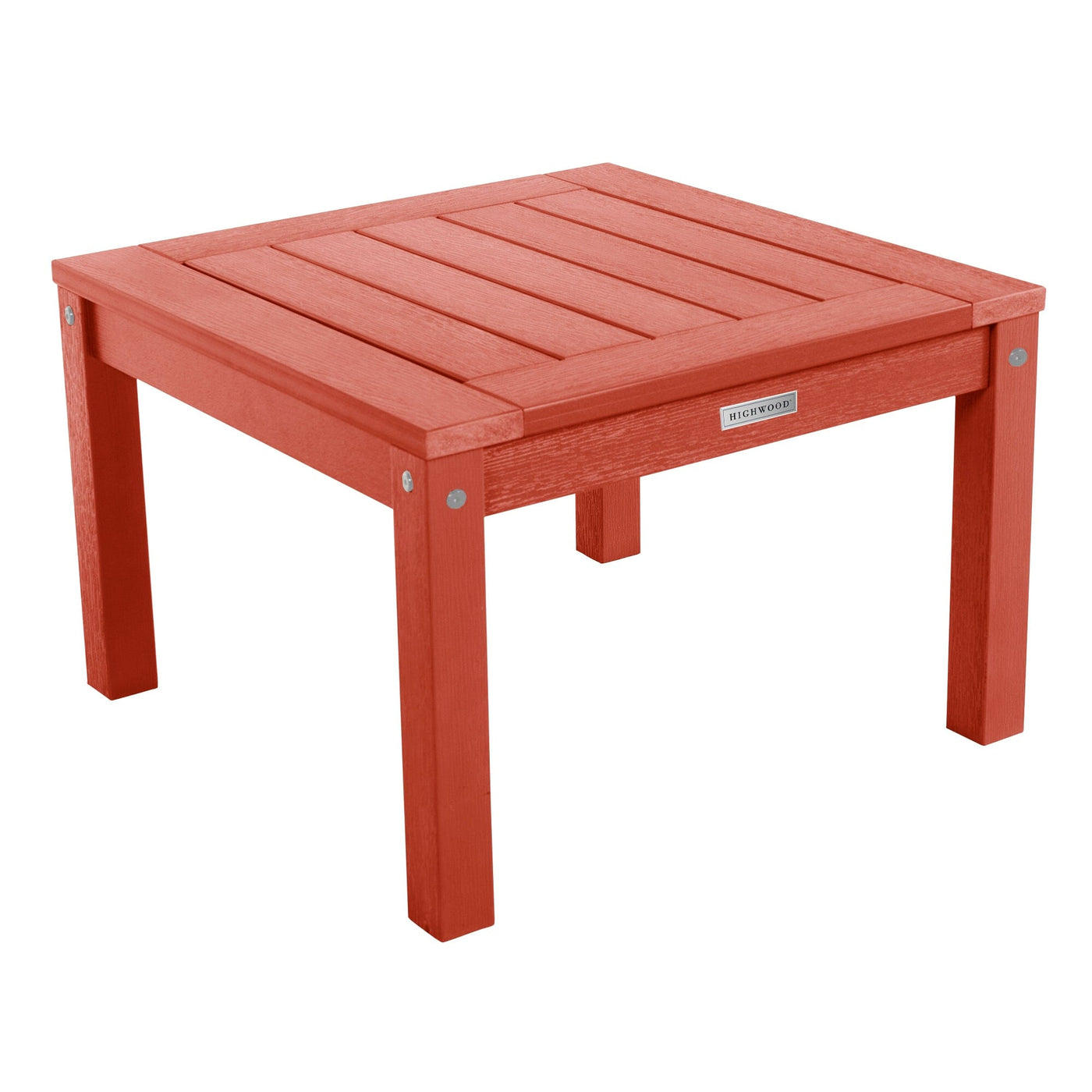 Adirondack Side Table Table Highwood USA Rustic Red 
