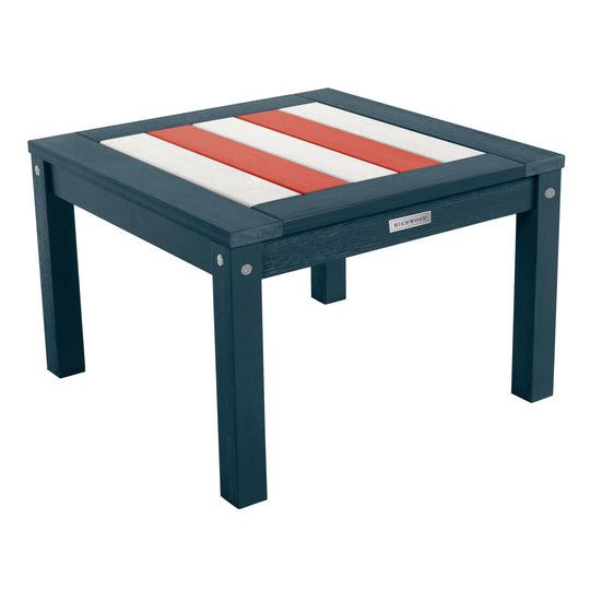 Adirondack Side Table Table Highwood USA Red/White/Blue 