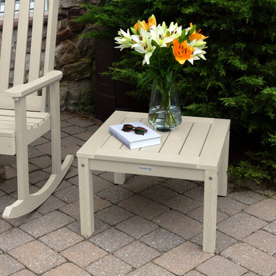 2 Lehigh Rocking Chairs with Adirondack Side Table Kitted Sets Highwood USA 