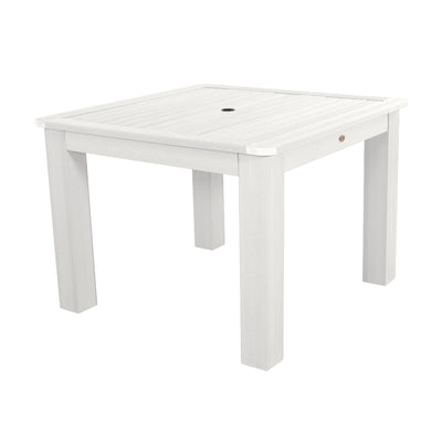 Square 42in x 42in Dining Table - Dining Height Dining Highwood USA White 