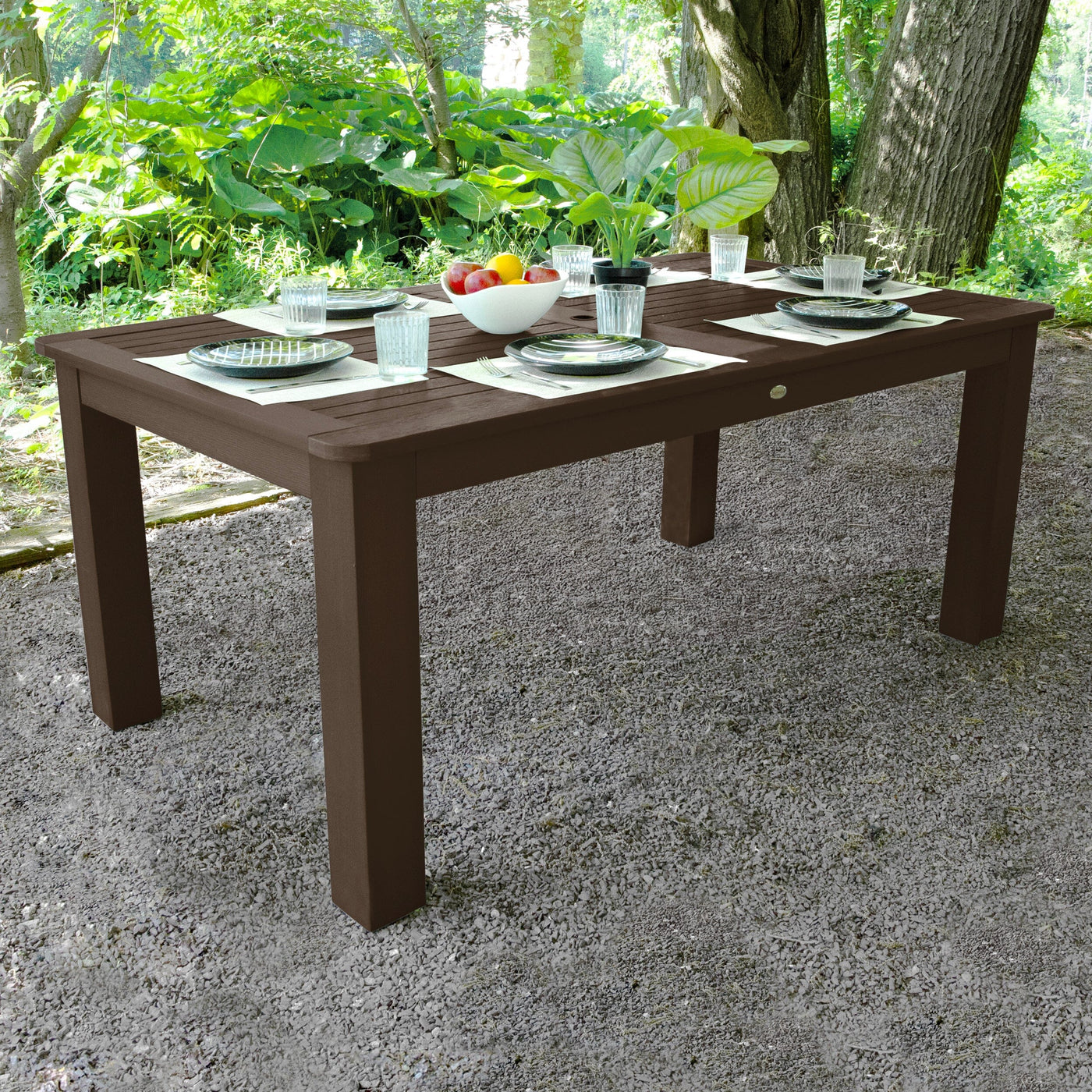 Rectangular 42in x 72in Outdoor Dining Table - Dining Height Dining Highwood USA 