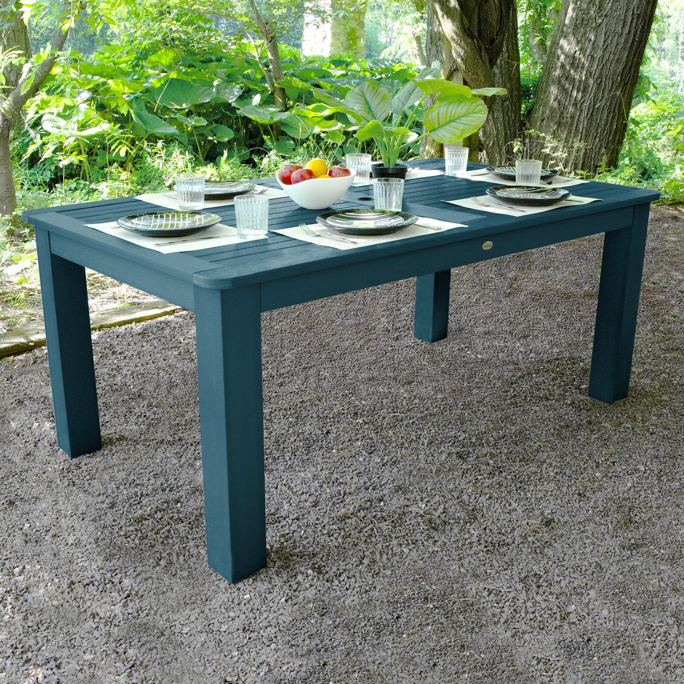 Rectangular 42in x 72in Outdoor Dining Table - Dining Height Dining Highwood USA 