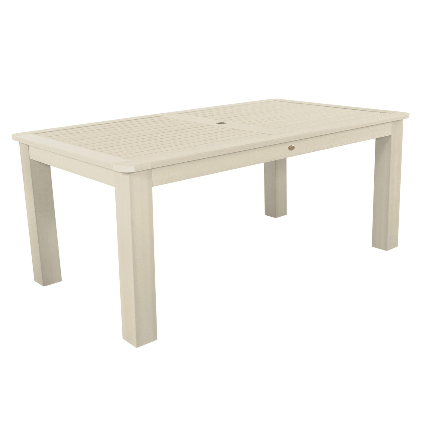 Rectangular 42in x 72in Outdoor Dining Table - Dining Height Dining Highwood USA Whitewash 