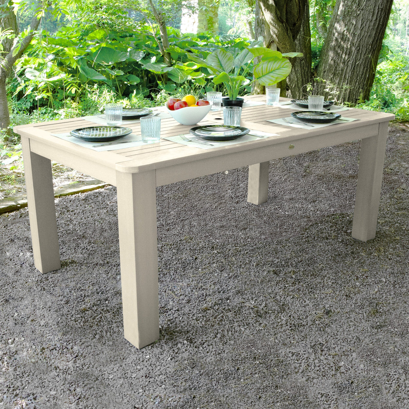 Rectangular 42in x 72in Outdoor Dining Table - Dining Height Dining Highwood USA 