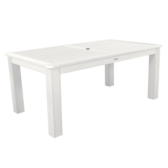 Rectangular 42in x 72in Outdoor Dining Table - Dining Height Dining Highwood USA White 