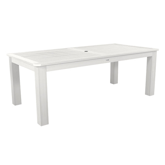 Rectangular 42in x 84in Oversized Dining Table - Dining Height Dining Highwood USA White 