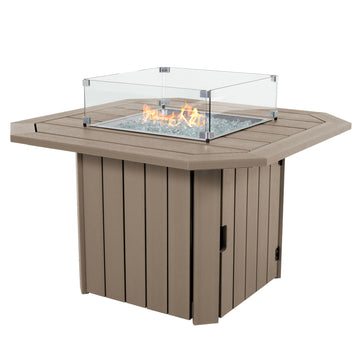 Oasis Fire Table Fire Place Highwood USA woodland Brown 