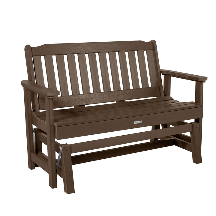 Lehigh Garden Gliding Bench 4ft Bench Highwood USA Weathered Acorn 
