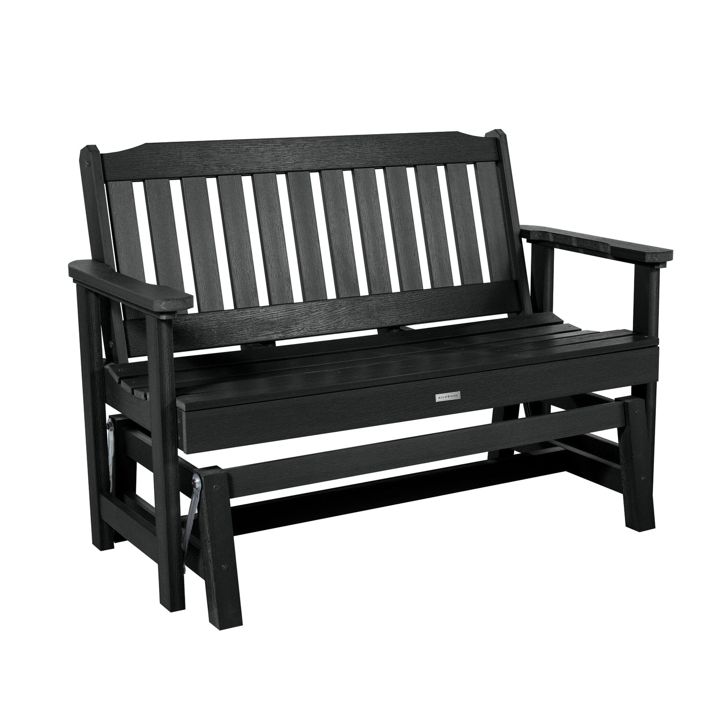 Lehigh Garden Gliding Bench 4ft Bench Highwood USA Black 