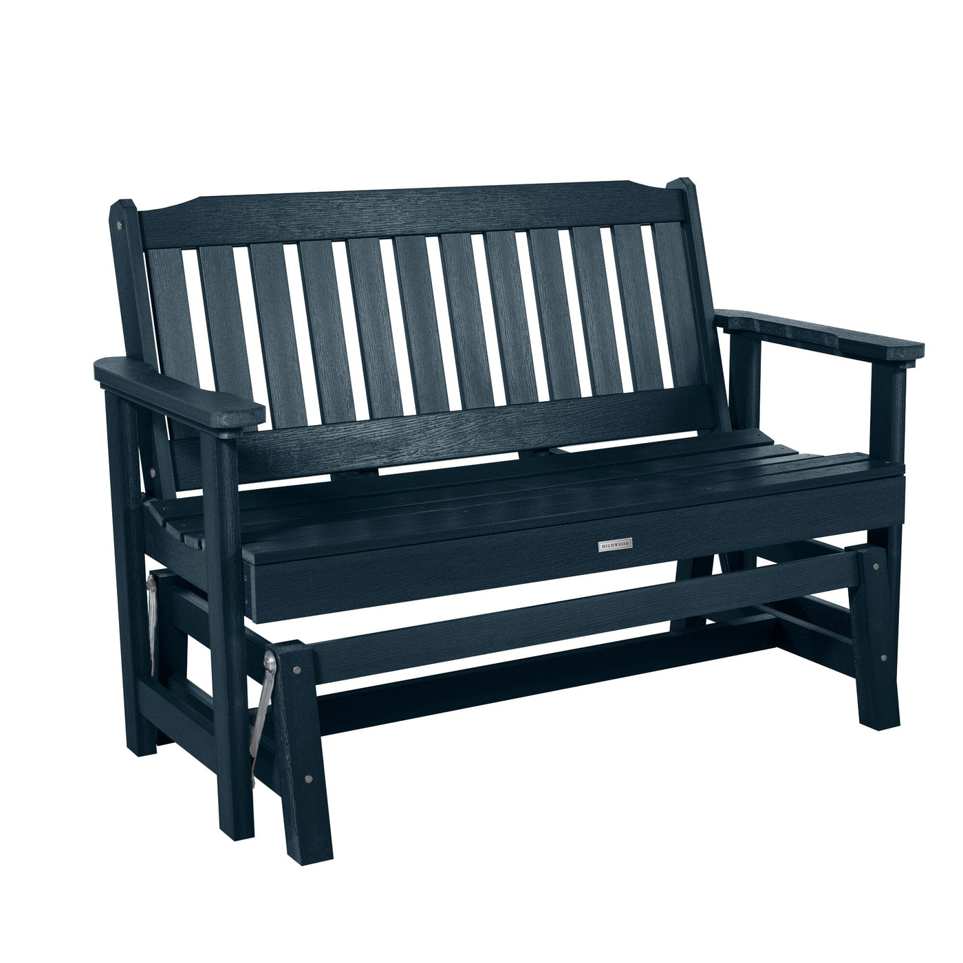 Lehigh Garden Gliding Bench 4ft Bench Highwood USA Federal Blue 