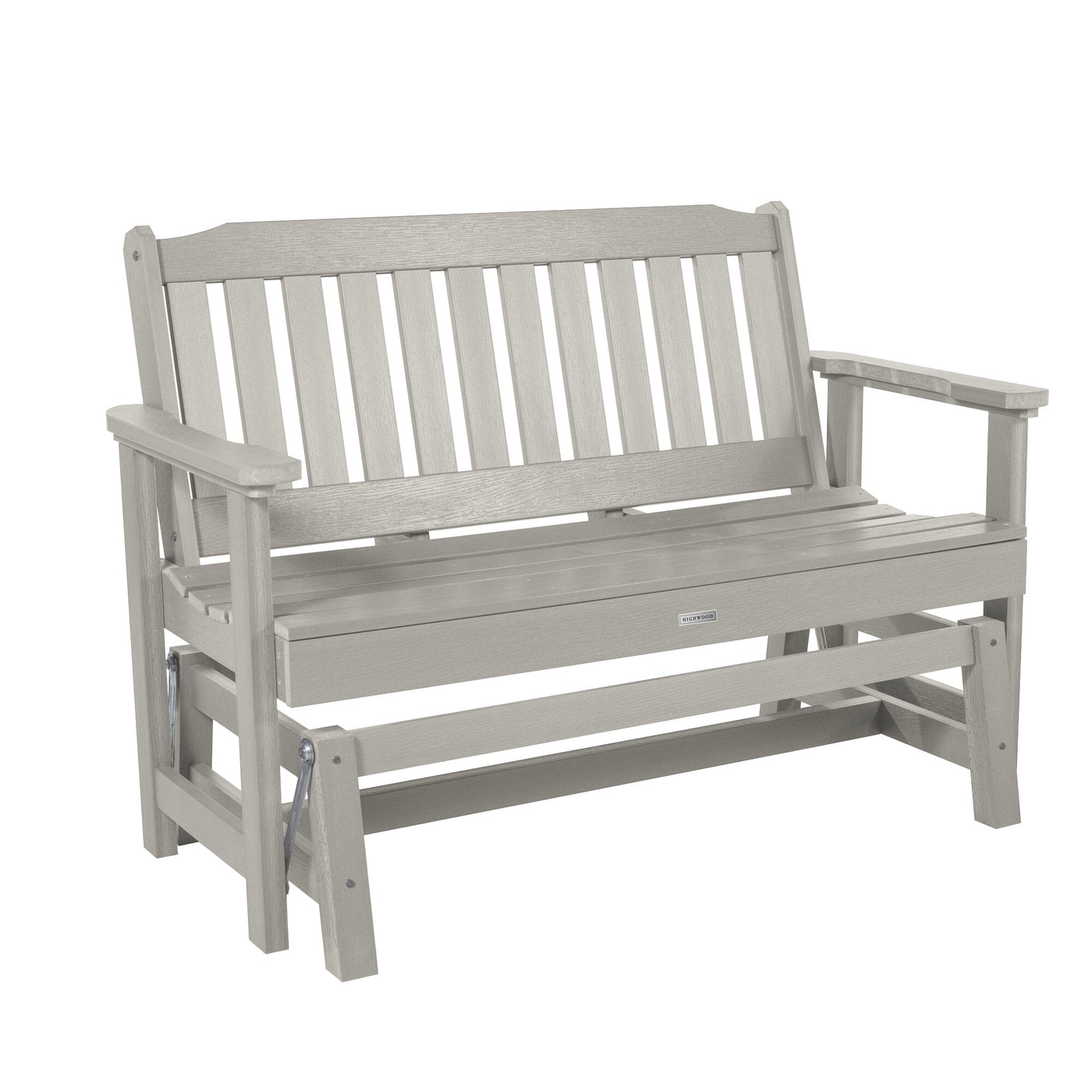 Lehigh Garden Gliding Bench 4ft Bench Highwood USA Harbor Gray 