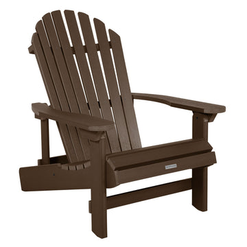 King Hamilton Folding & Reclining Adirondack Chair Adirondack Chairs Highwood USA Weathered Acorn 