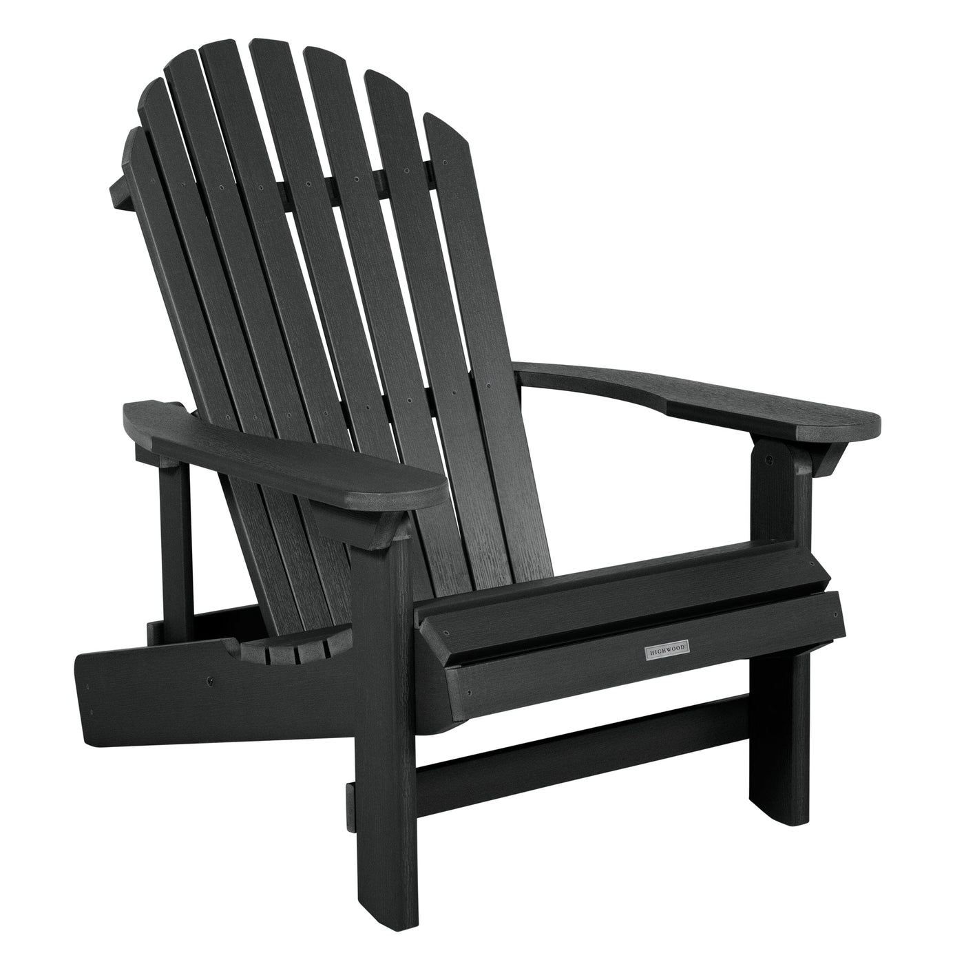 King Hamilton Folding & Reclining Adirondack Chair Adirondack Chairs Highwood USA Black 