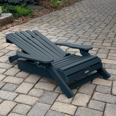 King Hamilton Folding & Reclining Adirondack Chair and Ottoman Adirondack Chairs Highwood USA 