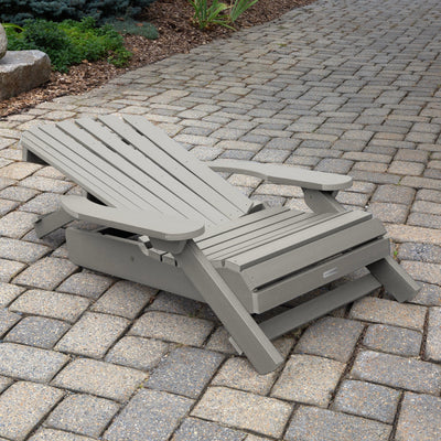 King Hamilton Folding & Reclining Adirondack Chair and Ottoman Adirondack Chairs Highwood USA 