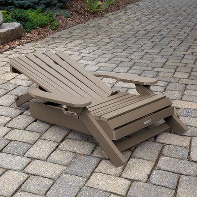 King Hamilton Folding & Reclining Adirondack Chair and Ottoman Adirondack Chairs Highwood USA 