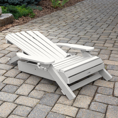 King Hamilton Folding & Reclining Adirondack Chair and Ottoman Adirondack Chairs Highwood USA 