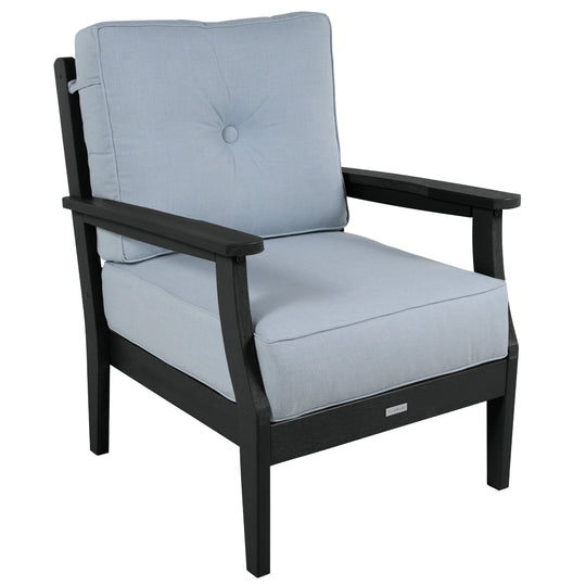 Lehigh Deep Seating Club Chair Deep Seating Highwood USA Bliss Dew Black 