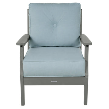 Lehigh Deep Seating Club Chair Deep Seating Highwood USA Bliss Dew Coastal Teak 