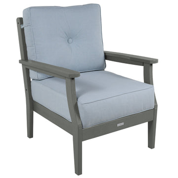 Lehigh Deep Seating Club Chair Deep Seating Highwood USA Bliss Dew Coastal Teak 