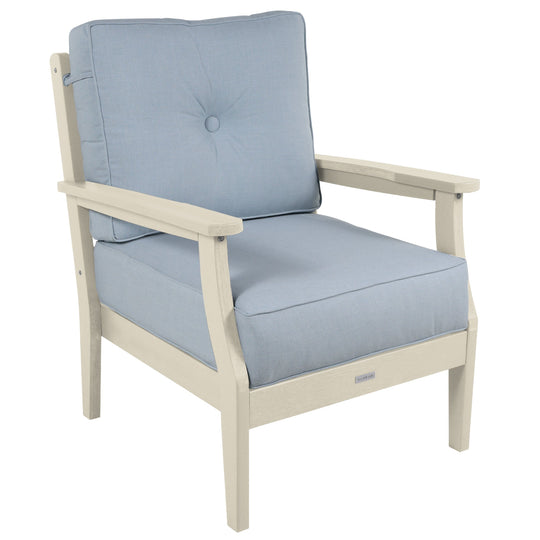 Lehigh Deep Seating Club Chair Deep Seating Highwood USA Bliss Dew Whitewash 