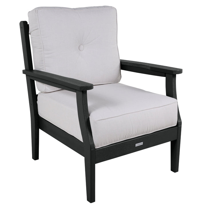 Lehigh Deep Seating Club Chair Deep Seating Highwood USA Bliss Linen Black 