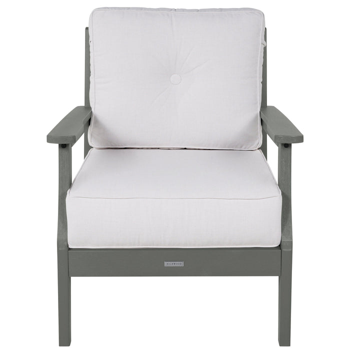 Lehigh Deep Seating Club Chair Deep Seating Highwood USA Bliss Linen Coastal Teak 