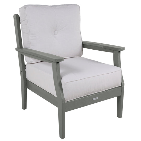 Lehigh Deep Seating Club Chair Deep Seating Highwood USA Bliss Linen Coastal Teak 