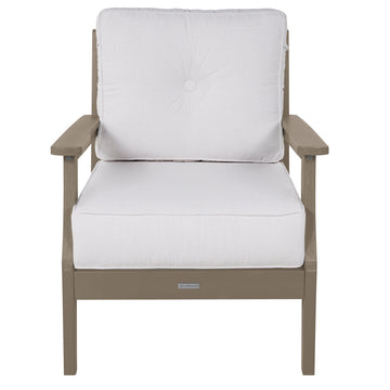 Lehigh Deep Seating Club Chair Deep Seating Highwood USA Bliss Linen Woodland Brown 