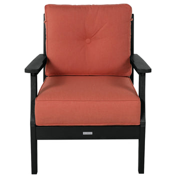 Lehigh Deep Seating Club Chair Deep Seating Highwood USA Canvas Persimmon Black 