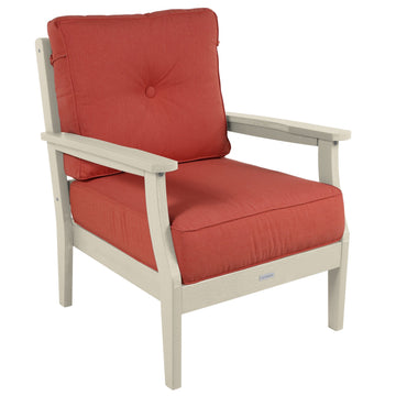 Lehigh Deep Seating Club Chair Deep Seating Highwood USA Canvas Persimmon Whitewash 