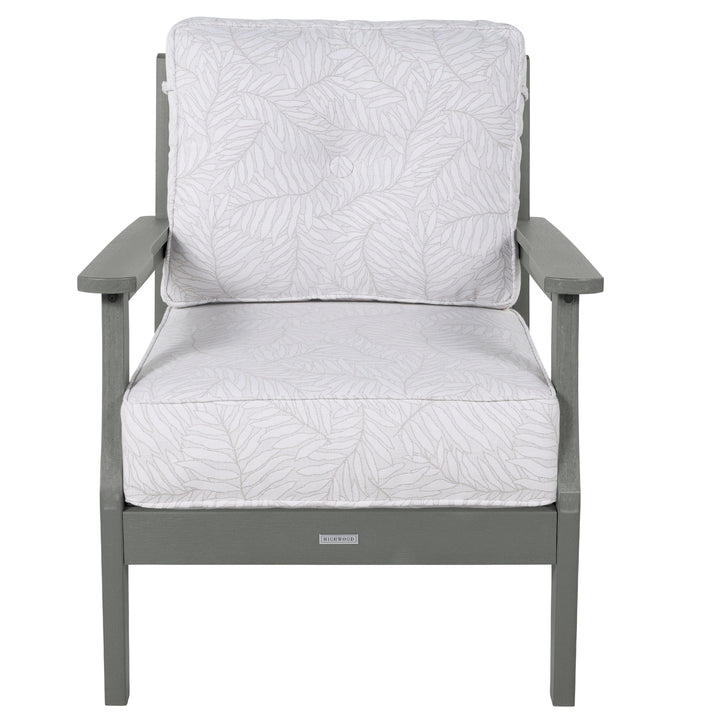 Lehigh Deep Seating Club Chair Deep Seating Highwood USA Lively Parchment Coastal Teak 