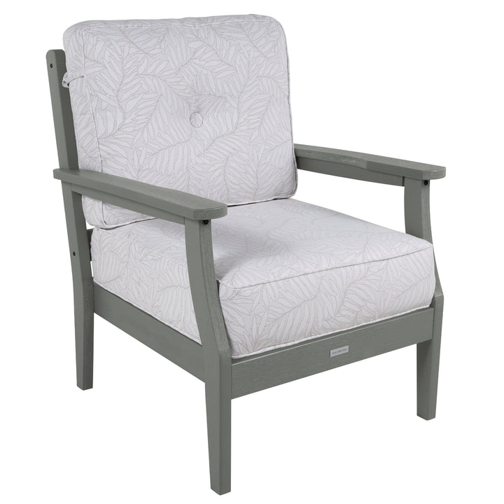 Lehigh Deep Seating Club Chair Deep Seating Highwood USA Lively Parchment Coastal Teak 