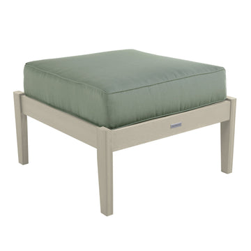 Lehigh Deep Seating Ottoman Deep Seating Highwood USA Canvas Seasalt Whitewash 